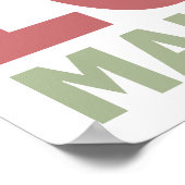 Peace Liebe Mandolins Poster (Ecke)