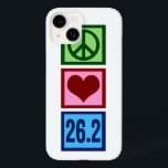 Peace Liebe Marathon Case-Mate iPhone Hülle<br><div class="desc">Ein Friedenszeichen,  Herz und 26.2. Ein tolles Geschenk für einen Marathonläufer,  der Lieben hat zu laufen. Laufen ist eine großartige Übung.</div>