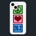 Peace Liebe Marathon Case-Mate iPhone Hülle<br><div class="desc">Ein Friedenszeichen,  Herz und 26.2. Ein tolles Geschenk für einen Marathonläufer,  der Lieben hat zu laufen. Laufen ist eine großartige Übung.</div>