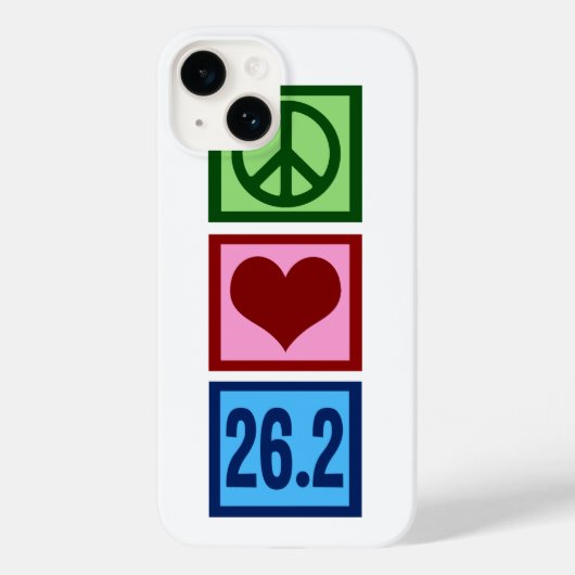 Peace Liebe Marathon Case-Mate iPhone Hülle (Rückseite)