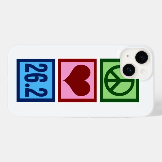 Peace Liebe Marathon Case-Mate iPhone Hülle (Rückseite (Horizontal))