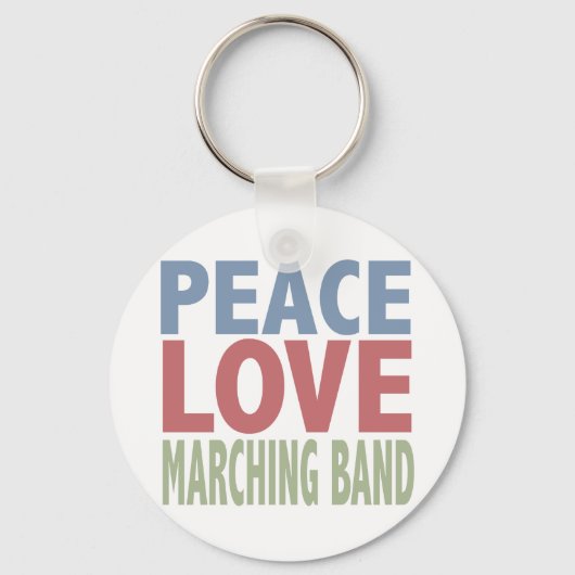 Peace Liebe Marching Band Schlüsselanhänger (Vorderseite)