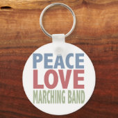 Peace Liebe Marching Band Schlüsselanhänger (Vorderseite)