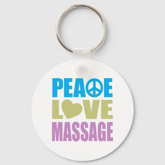 Peace Liebe Massage Schlüsselanhänger (Vorderseite)
