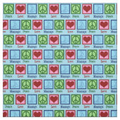 Peace Liebe Massage Therapie Stoff (Muster)