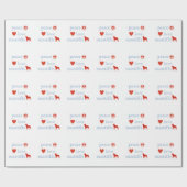 Peace Liebe Mastiffs Geschenkpapier (Flach)