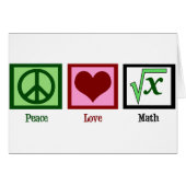 Peace Liebe Match Card (Vorderseite (Horizontal))