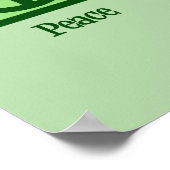 Peace Liebe Match Custom Poster (Ecke)