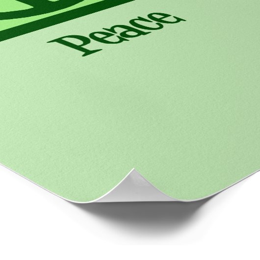 Peace Liebe Match Custom Poster (Ecke)