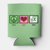 Peace Liebe Math Dosenkühler (Vorderseite)