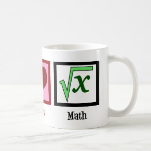 Peace Liebe Math Kaffeetasse
