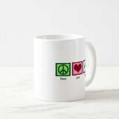 Peace Liebe Math Kids Kaffeetasse (VorderseiteRechts)