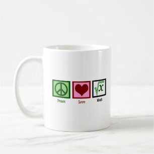 Peace Liebe Math Kids Kaffeetasse