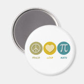 Peace Liebe Math Magnet (Vorderseite/Rückseite)
