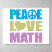 Peace Liebe Math Poster (Vorne)