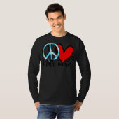 Peace Liebe Math Teacher Teach T-Shirt (Vorne ganz)