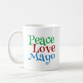 Peace Liebe Mayonnaise Funny Mayo Kaffeetasse (Links)