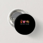 Peace Liebe Melanin Black Women Pride Afro African Button (Vorne & Hinten)