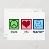 Peace Liebe Midwifery Niedlich Midwomen Postkarte (Vorne/Hinten)