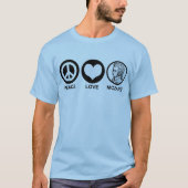 Peace Liebe Mozart T-Shirt (Vorderseite)