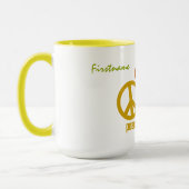 Peace Liebe Music - benutzerdefinierte Tasse (Links)