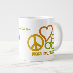 Peace Liebe Music - benutzerdefinierte Tasse