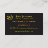 Peace Liebe Music - benutzerdefinierte Visitenkart Visitenkarte (Rückseite)