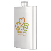Peace Liebe Music Custom Flask Flachmann (Links)