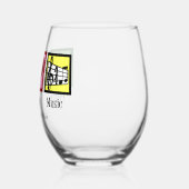 Peace Liebe Music Custom Niedlich Musician Weinglas Ohne Stiel (Links)