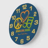 Peace Liebe Music Custom Uhren (Winkel)