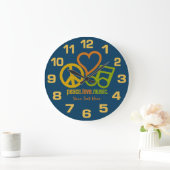 Peace Liebe Music Custom Uhren (Zuhause)