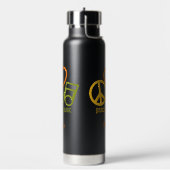 Peace Liebe Music individuelle Name Trinkflasche (Links)