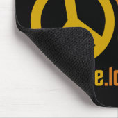 Peace Liebe Music Mousepad (Ecke)