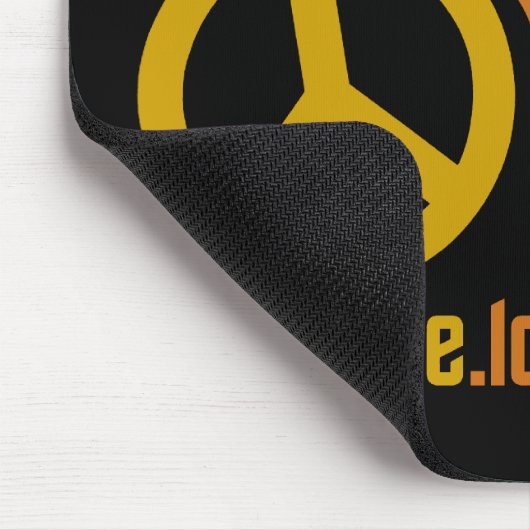 Peace Liebe Music Mousepad (Ecke)