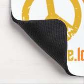 Peace Liebe Music Mousepad (Ecke)