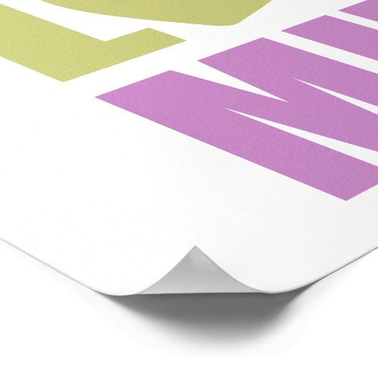 Peace Liebe Music Poster (Ecke)