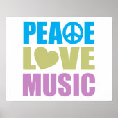 Peace Liebe Music Poster (Vorne)