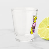 Peace Liebe Music Schnapsglas (Links)