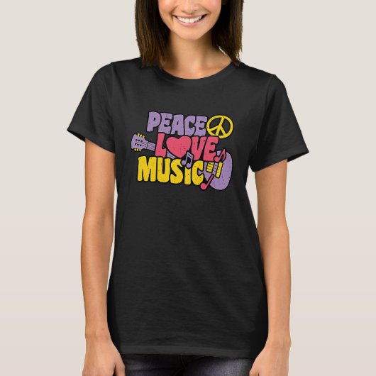 Peace Liebe Music T-Shirt (Vorderseite)