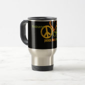 Peace Liebe Music Tasse - wählen Sie Stil & Farbe (Vorderseite Links)