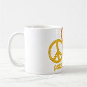 Peace Liebe Music Tasse - wählen Sie Stil & Farbe (Links)