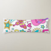 Peace Liebe Music Teen's Body Pillow Seitenschläferkissen (Vorderseite)