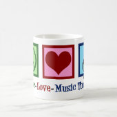 Peace Liebe Music Therapy Niedlich Therapist Kaffeetasse (Mittel)