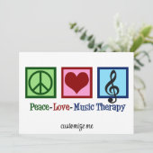 Peace Liebe Music Therapy Personalisiert Therapist (Stehend Vorderseite)