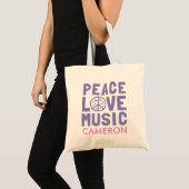 Peace Liebe Music Tragetasche (Vorderseite (Produkt))