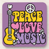 Peace Liebe Music Untersetzer (Vorderseite)