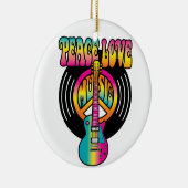 Peace-Liebe-Music-Vinyl Keramikornament (Rechts)