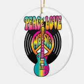 Peace-Liebe-Music-Vinyl Keramikornament (Links)