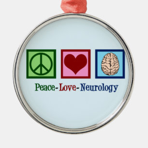 Peace Liebe Neurologie Ornament Aus Metall