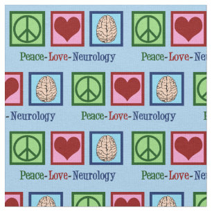 Peace Liebe Neurologie Stoff